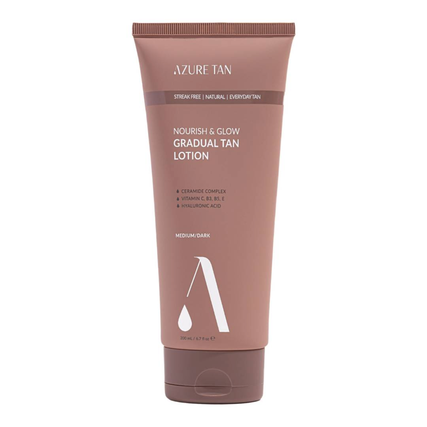 Azure Tan Nourish&Glow stopniowo opalający balsam do ciała od medium do dark, 200 ml