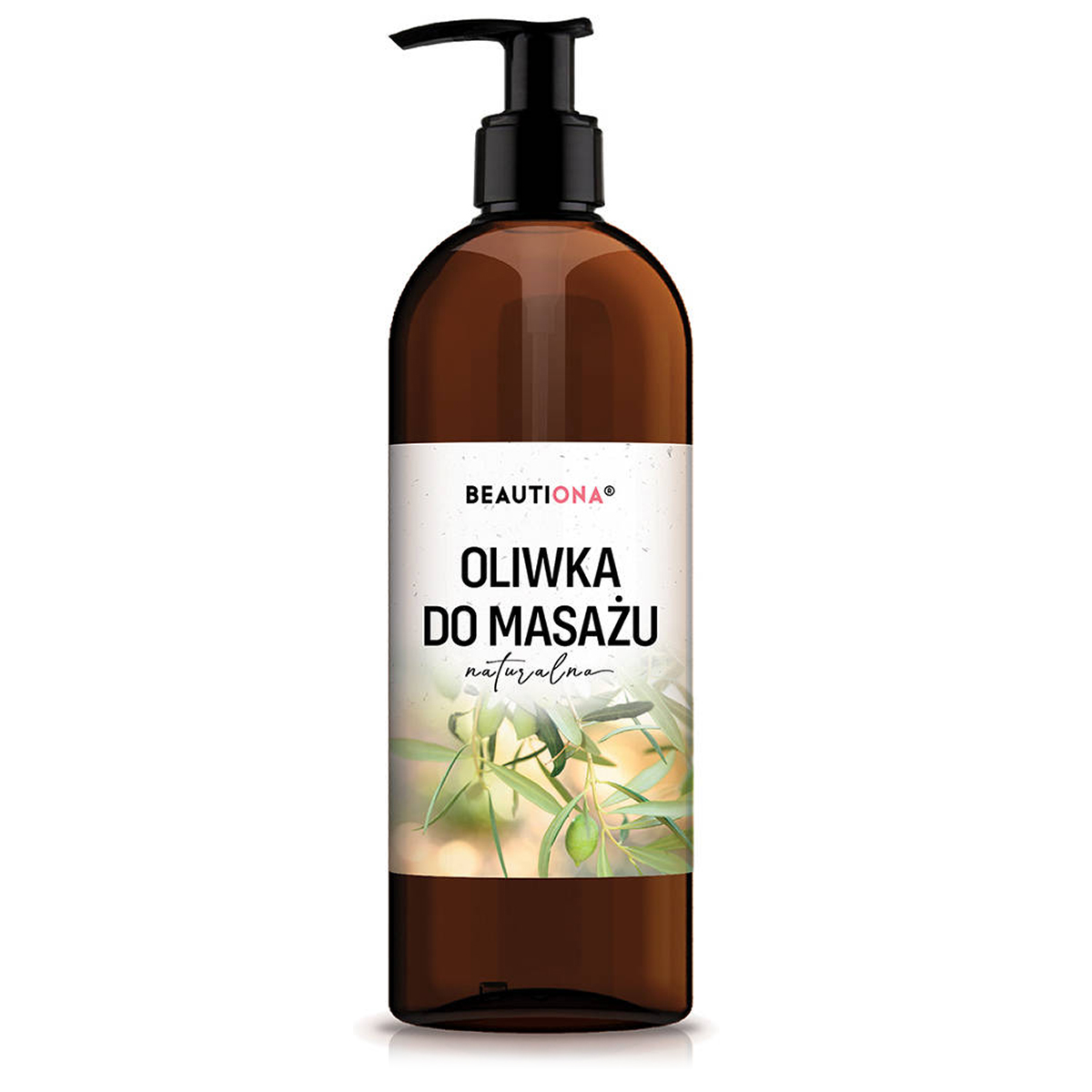 Beautiona oliwka do masażu ciała naturalna, 500 ml