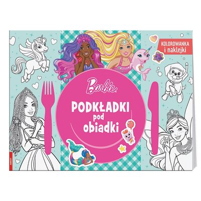 Kolorowanka dla dzieci Barbie Dreamtopia Podkładki pod obiadki MAT-1401