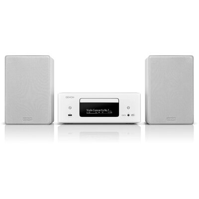 Wieża DENON CEOL N12 DAB Biała, HDMI ARC, Odtw.CD, Tuner AM/FM/DAB/DAB+, BT, Wi-Fi, Airplay2, Multiroom HEOS