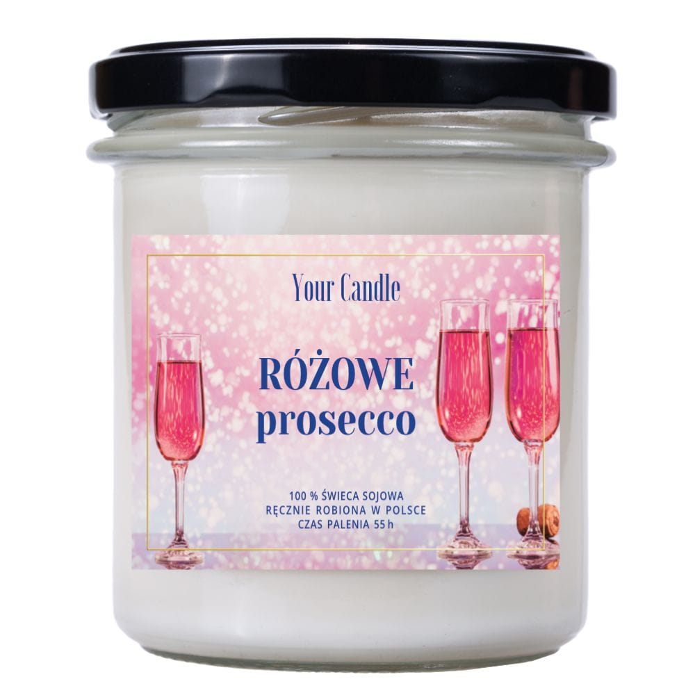 Your Candle świeca zapachowa sojowa Różowe Prosecco, 300 ml