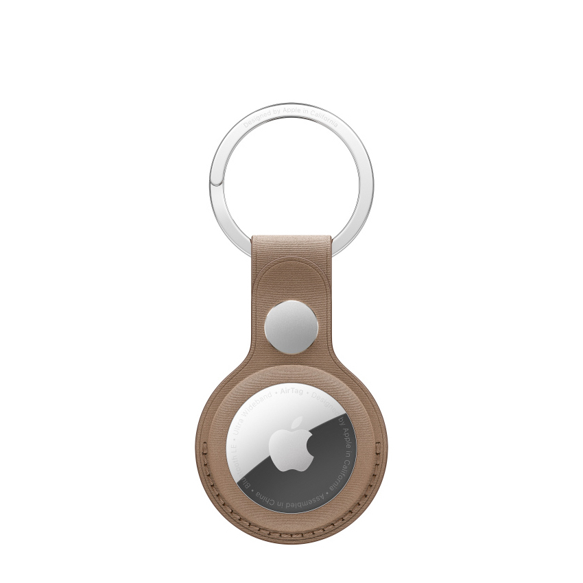 Apple AirTag FineWoven Key Ring - Taupe