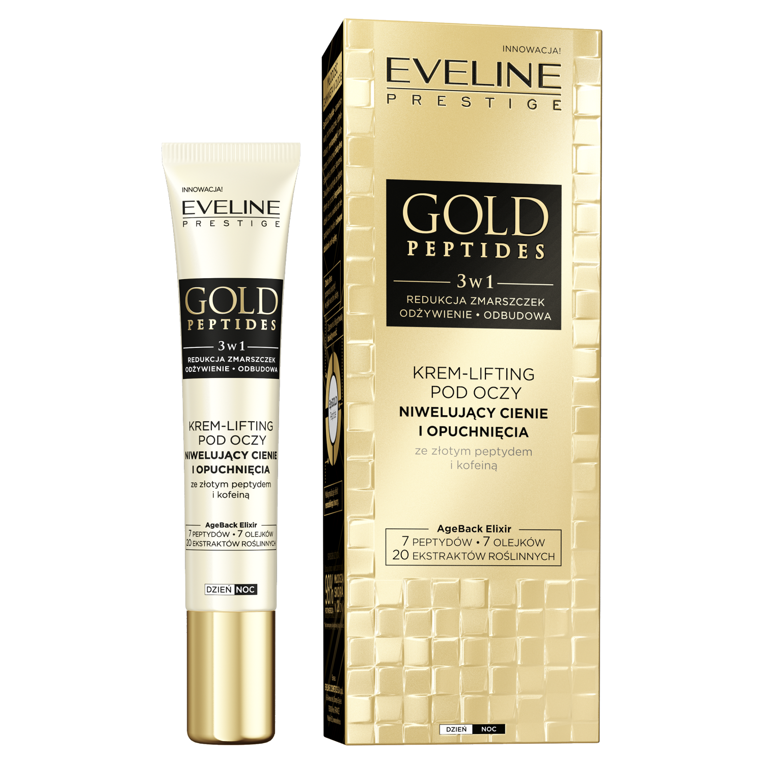Eveline Prestige Gold Peptides liftingujący pod oczy, 20 ml