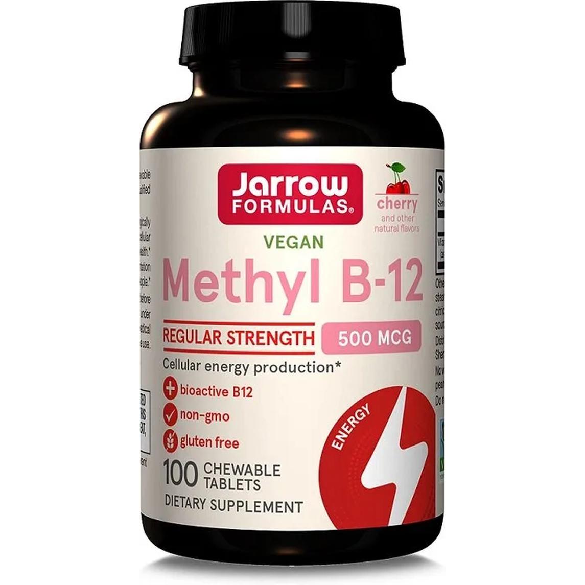 Jarrow Formulas suplement diety Metylowana witamina B-12, 500mcg, 100 tabl./1 opak.