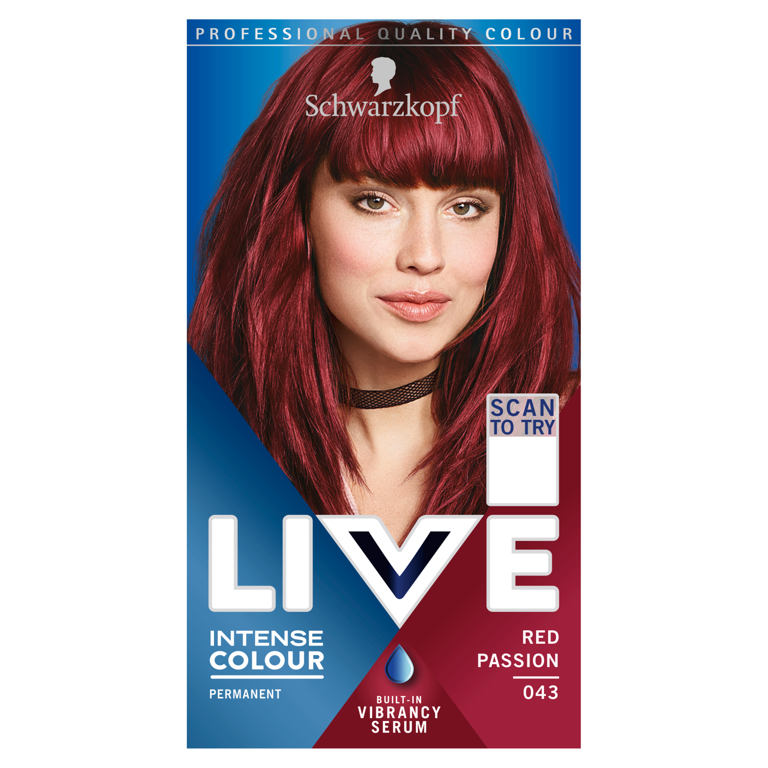 Live Intense Colour farba do włosów 43 red passion, 1 opak.