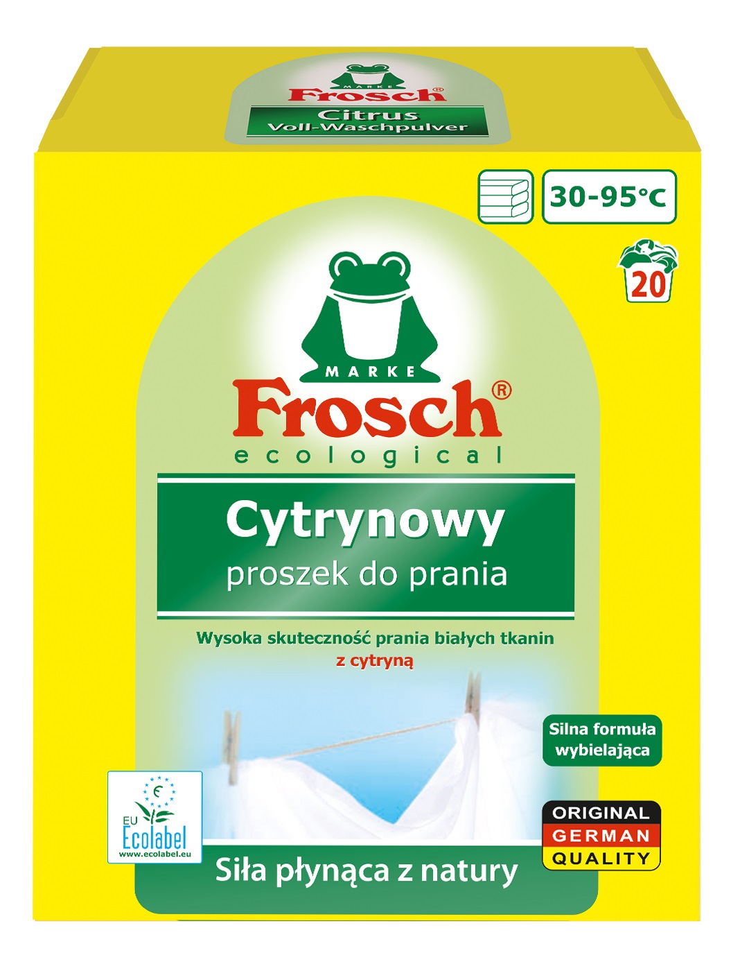 Proszek do prania FROSCH Cytrynowy 1.45 kg