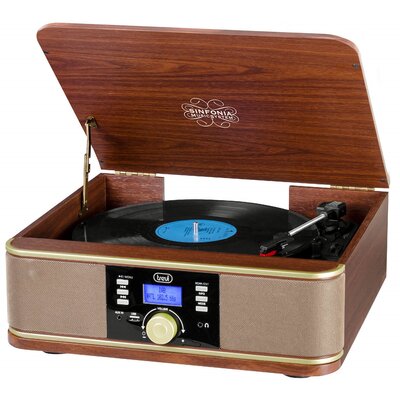 Gramofon TREVI TT 1042 BT Bluetooth USB Drewno
