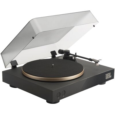 Gramofon JBL Spinner BT Czarno-Złoty, Manualny,  Napęd paskowy, BT aptX HD, Prędkość odtw. 33 1/3, 45 obr./min
