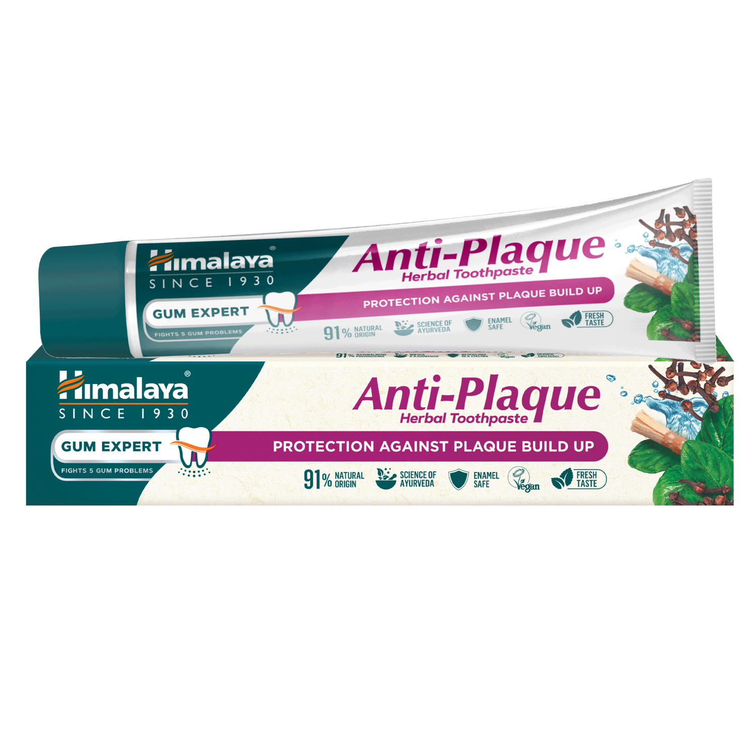 Himalaya Gum Expert Anti Plaque ziołowa pasta do mycia zębów, 75 ml