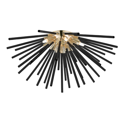 Lampa sufitowa czarno-złota URCHIN