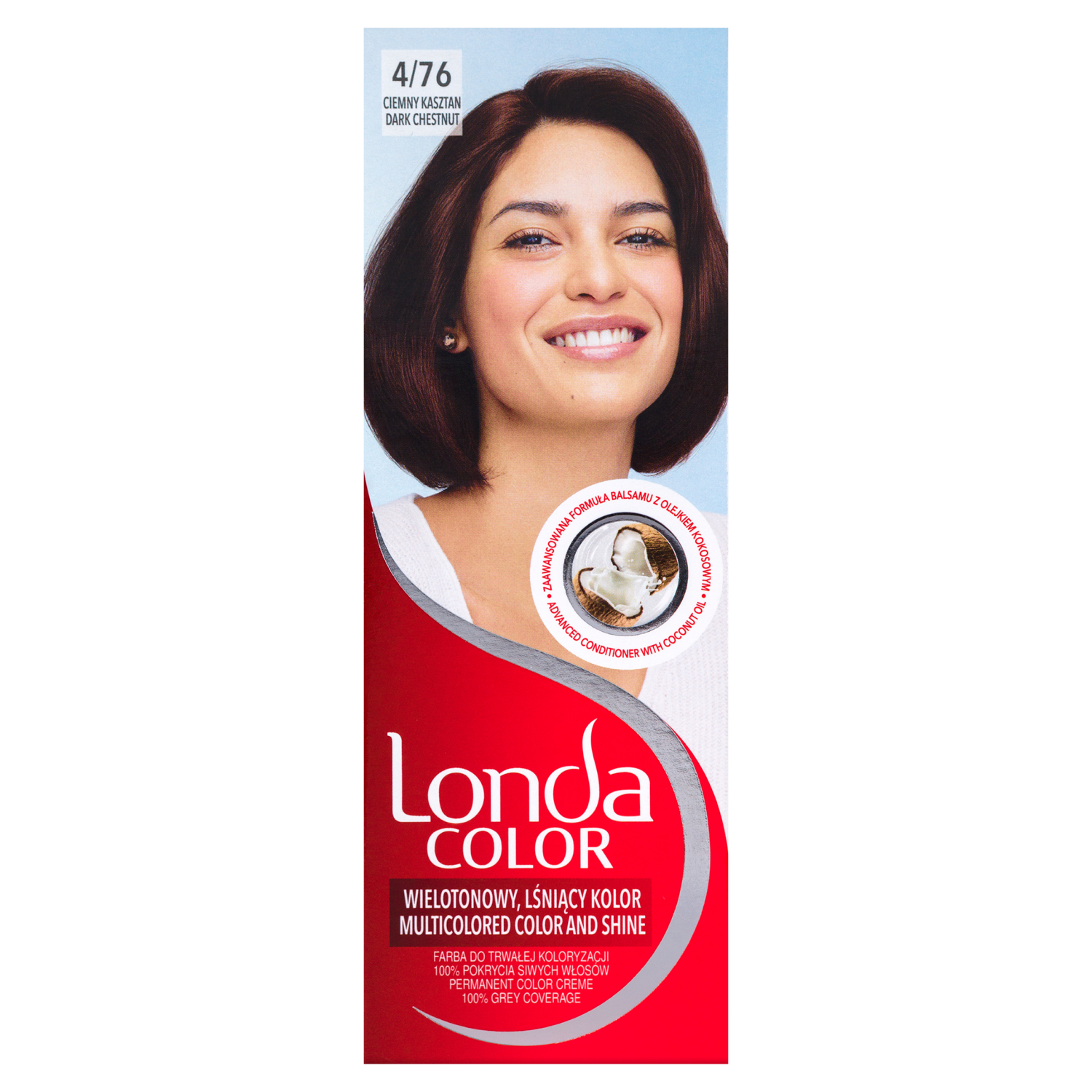 Londa Color kremowa farba do włosów 4/76 ciemny kasztan, 1 opak.