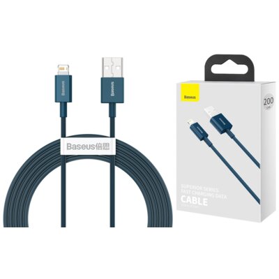 Kabel USB - Lightning BASEUS Superior Series 2 m Niebieski
