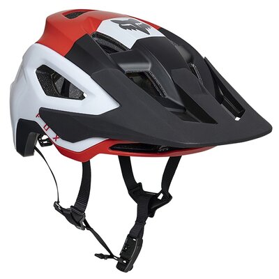 Kask rowerowy FOX Speedframe Pro Klif Fluorescencyjny Czerwony MTB (rozmiar S) MIPS