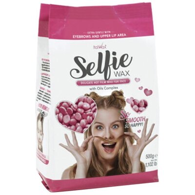 Wosk do depilacji twarzy ITALWAX Selfie Wax 500 g bezpaskowy