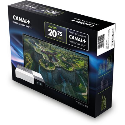 Dekoder Canal+ Sagecom DSIW74 z usługą telewizja na kartę (130 kanałów,1 m-c na start z Canal +)