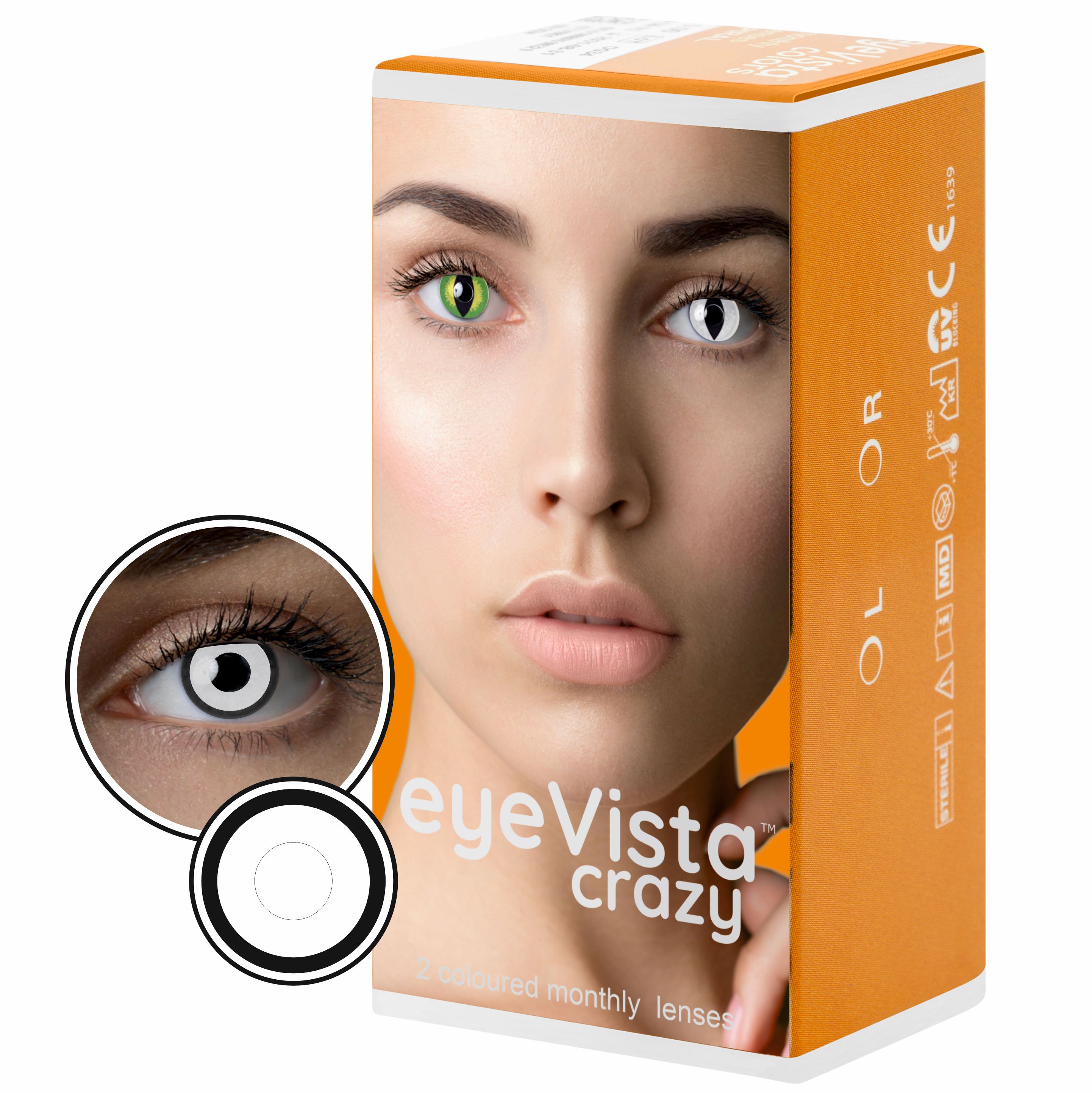 EyeVista Crazy Manson soczewki kontaktowe moc 0.00, 2 szt./1 opak.