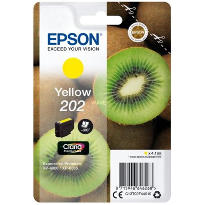 Tusz EPSON 202 Żółty 4.1 ml C13T02F44010