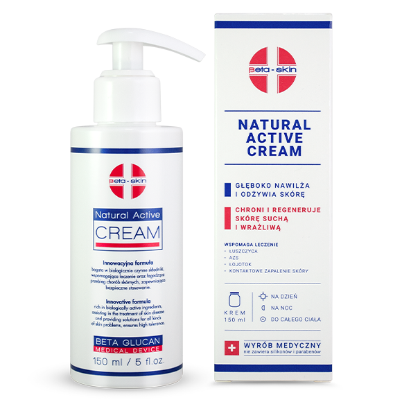Beta Skin Natural Active Cream Krem do ciała i twarzy, 150 ml