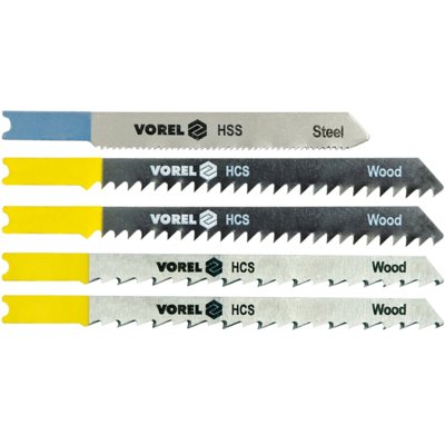 Zestaw brzeszczotów VOREL 27834 (5 szt.)