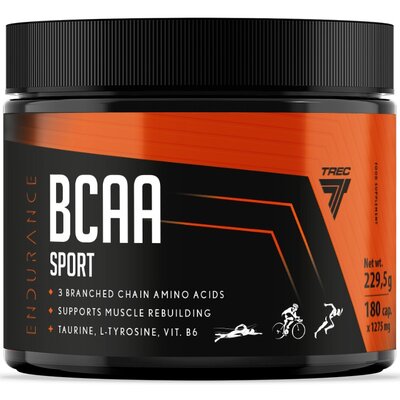Aminokwasy BCAA TREC NUTRITION Sport (180 kapsułek)