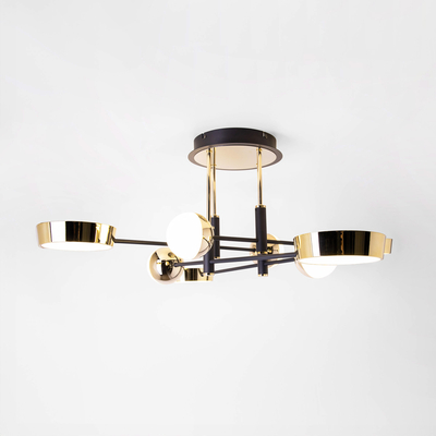 Lampa sufitowa LED LARA czarno-złota