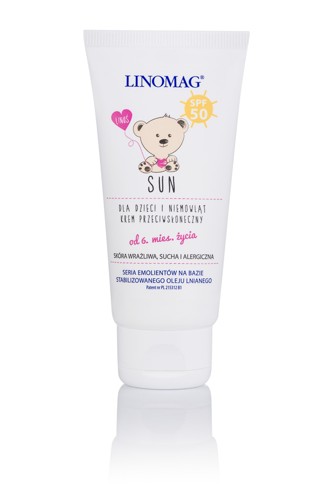 Linomag Sun, krem przeciwsłoneczny dla dzieci od 6 miesiąca SPF 50, 50 ml