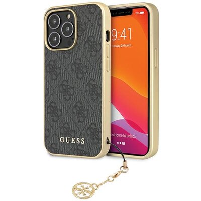 Etui GUESS 4G Charm do Apple iPhone 14 Pro Max Szary