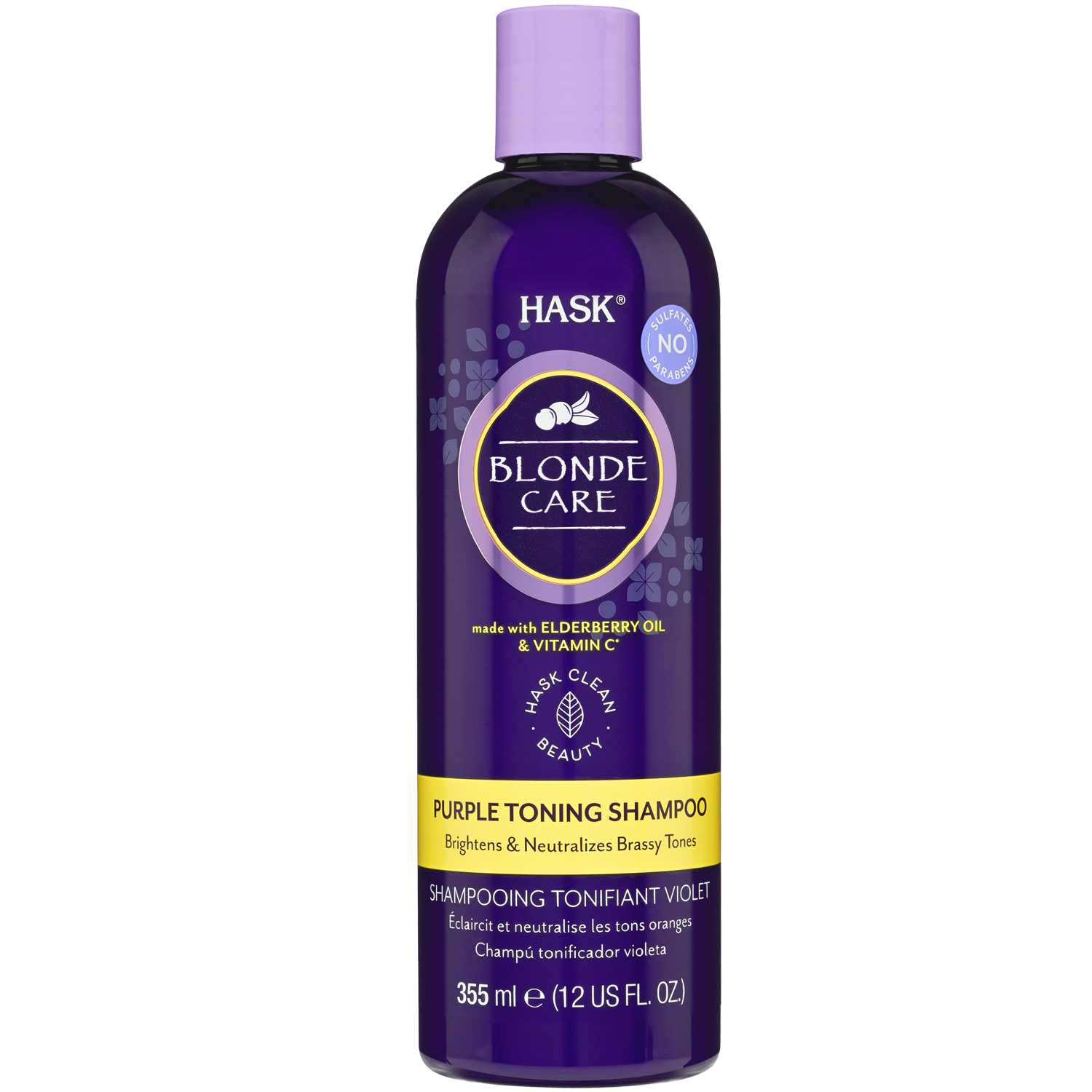 Hask Blonde Care Purple szampon do włosów blond, 355 ml