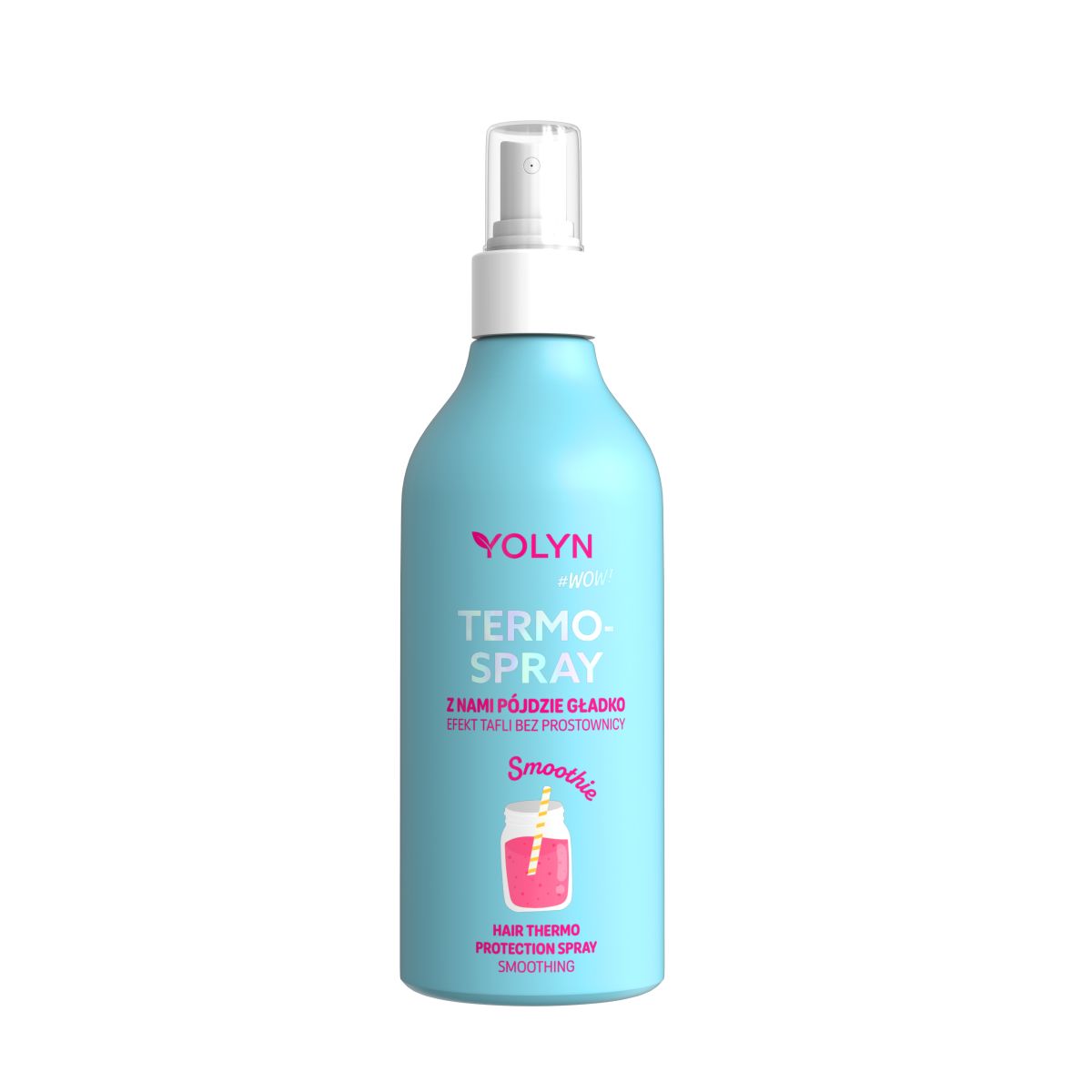 Yolyn Wow termoochronny wygładzający spray do włosów, 150 ml
