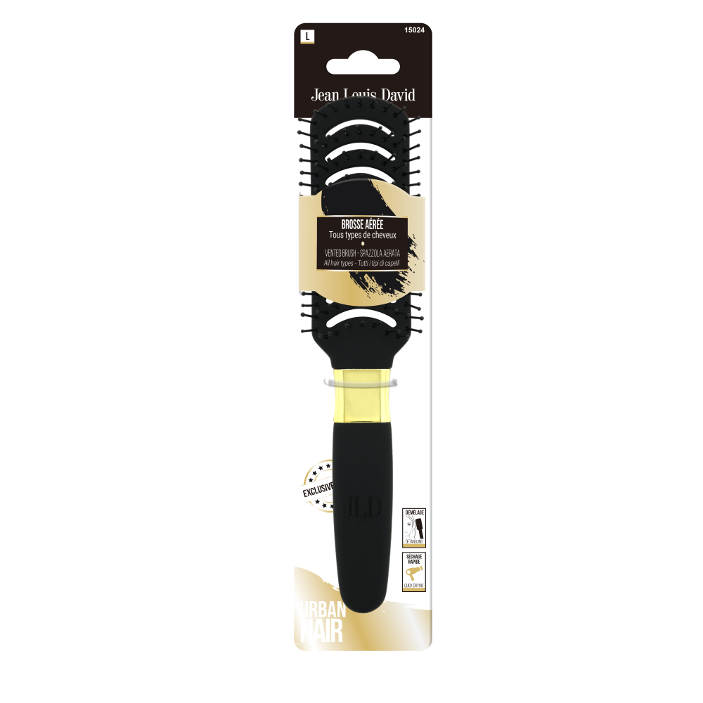 Jean Louis David szczotka wentylowana do rozczesywania włosów na mokro i sucho, 1 szt.