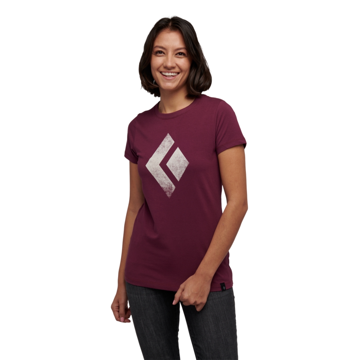 Damski T-shirt Black Diamond CHALKED UP TEE blackberry - XS