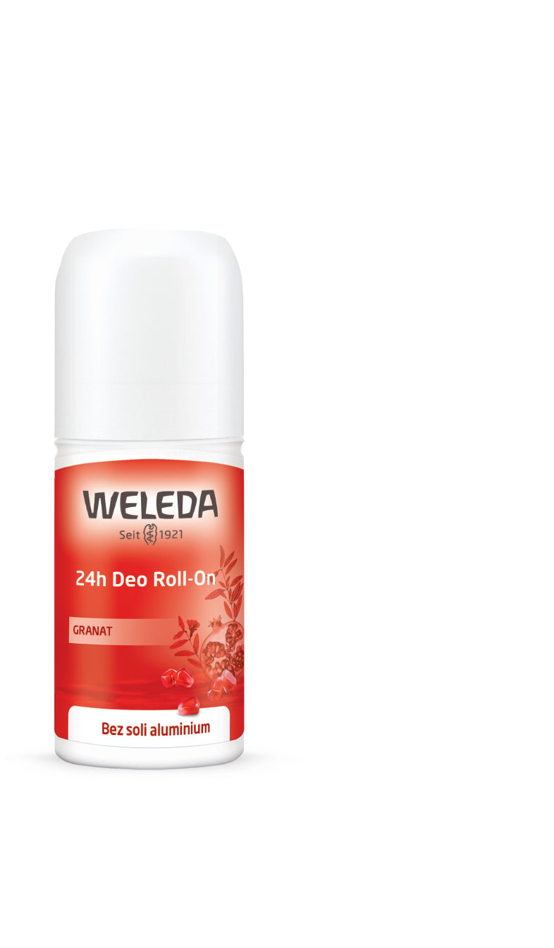 Weleda, dezodorant w kulce 24 h z granatem, 50 ml