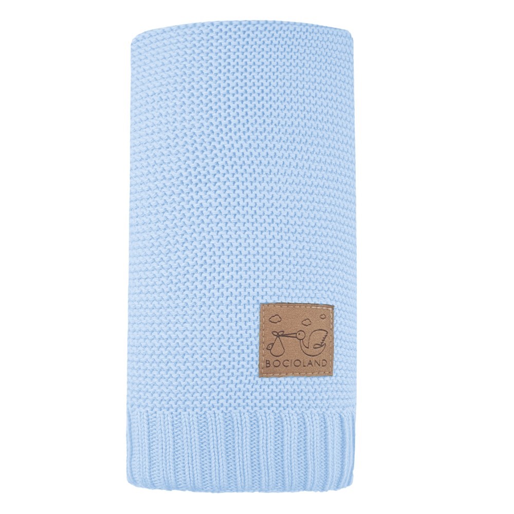 Bocioland kocyk bambusowy paris baby blue 80x100 cm, 1 szt.