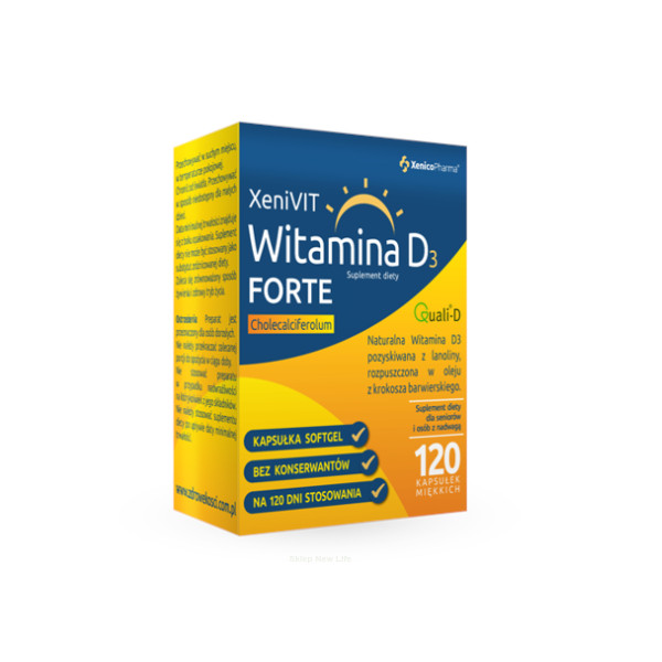 Xenico Pharma XeniVIT Witamina D Forte suplement diety, 120 kaps./1 opak.
