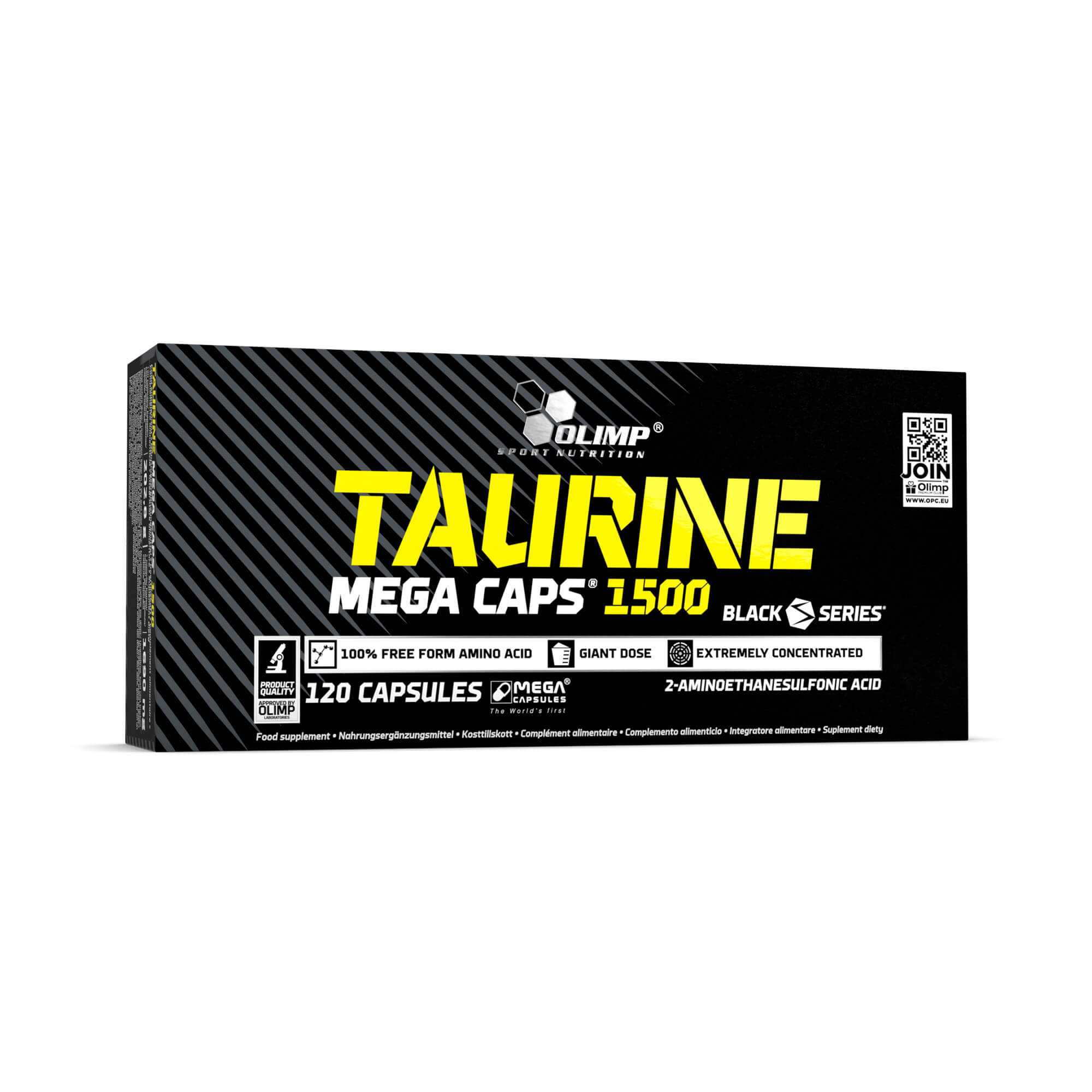 Olimp Sport Nutrition Taurine 1500 Mega Caps suplement diety - przedtreningówki, 120 kaps./1 opak.