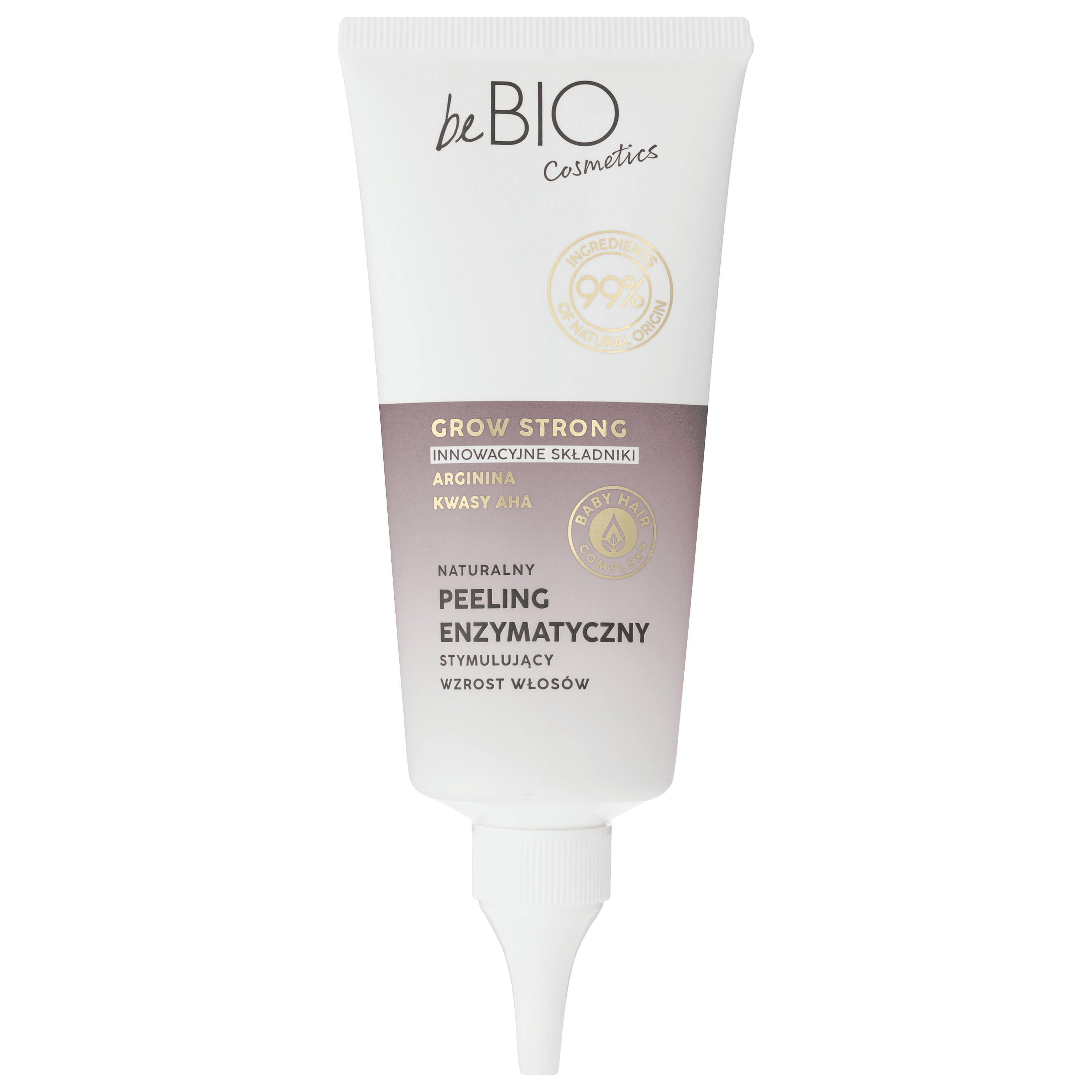 beBIO Baby Hair naturalny peeling enzymatyczny stymulujący wzrost włosów, 100 ml