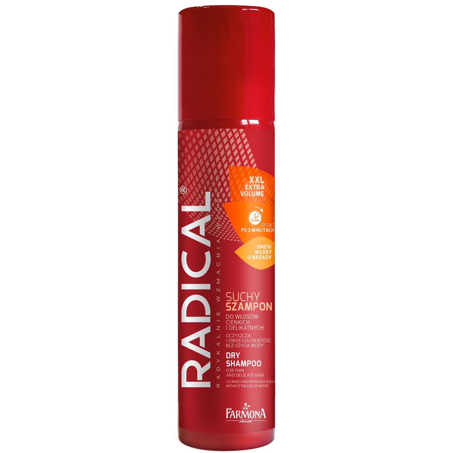 Radical Xxl Extra Volume suchy szampon do włosów cienkich i delikatnych, 180 ml