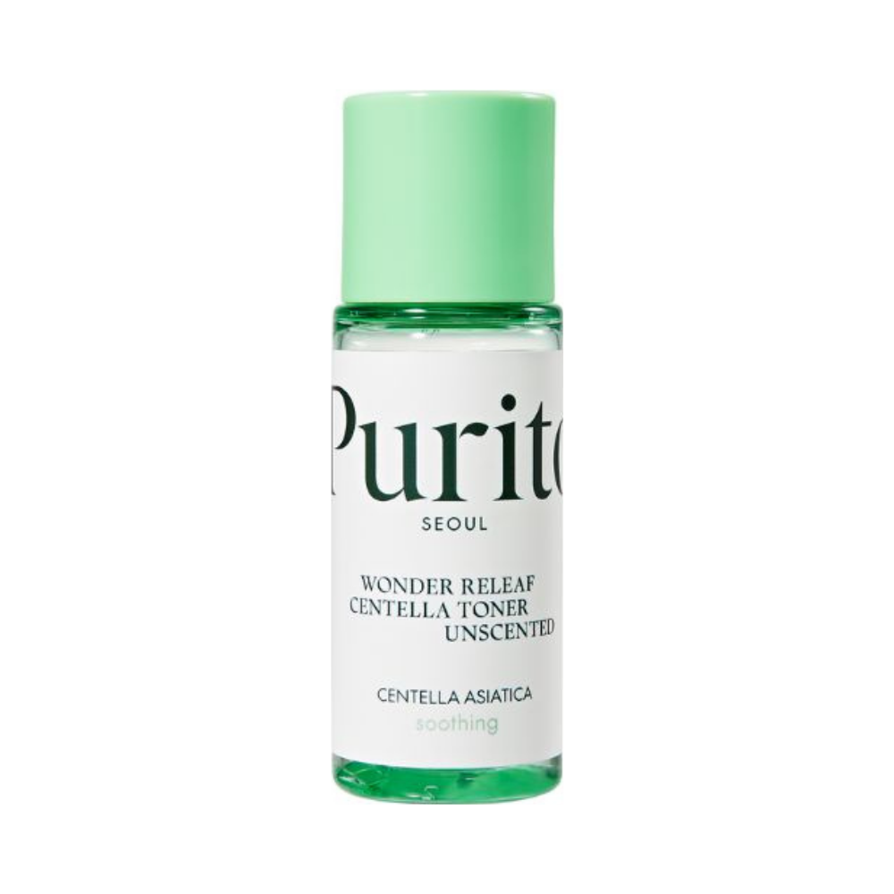 Purito Wonder Releaf Centella Unscented MINI bezzapachowy toner z ekstraktem z wąkroty azjatyckiej, 30 ml