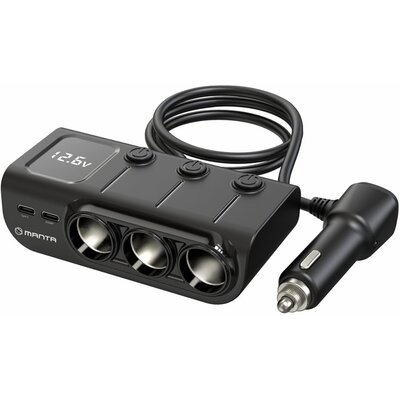 Rozdzielacz gniazda zapalniczki MANTA Cari Pro MCC201T