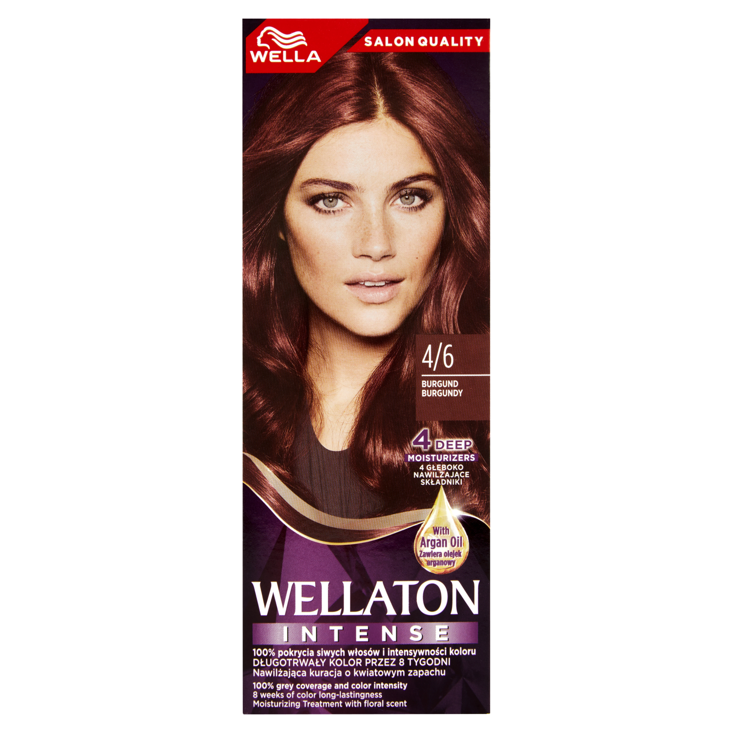 Wella Wellaton Intense krem koloryzujący do włosów 4/6 burgund, 1 opak.