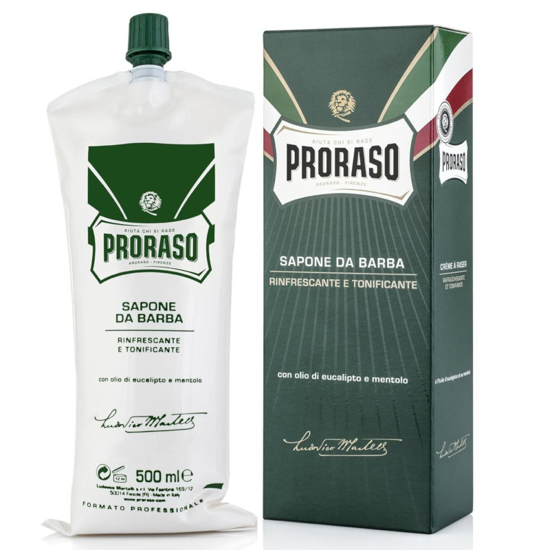 Proraso Green  orzeźwiający krem do golenia, 500 ml