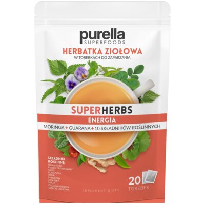 Herbata PURELLA Superherbs Energia (20 sztuk)