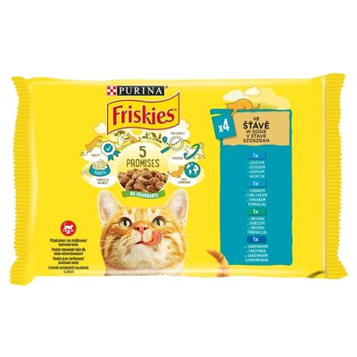 Karma dla kota FRISKIES 5 Promises Mix rybny (4 x 85 g)