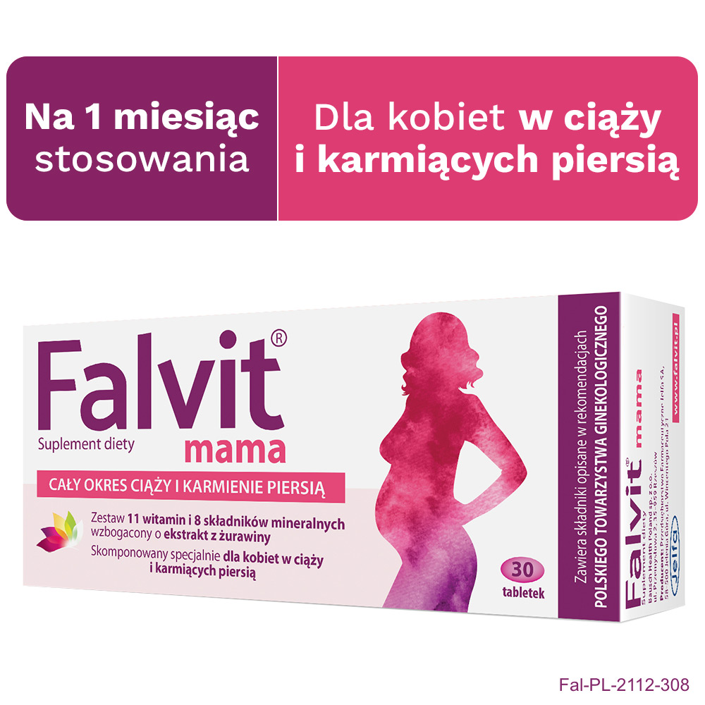 Falvit mama, suplement diety, 30 tabletek