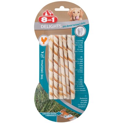 Przysmak dla psa 8IN1 Delights Pro Dental Twisted Sticks (10 szt.) 55 g