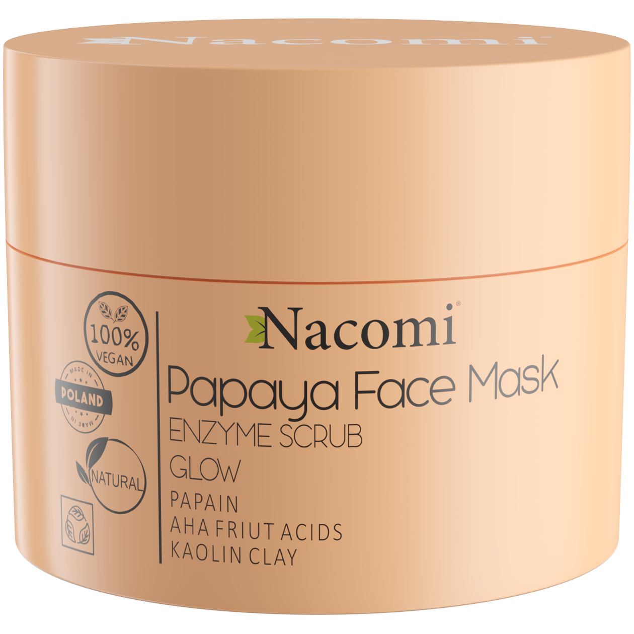 Nacomi Papaya maska-peeling enzymatyczny, 50 ml