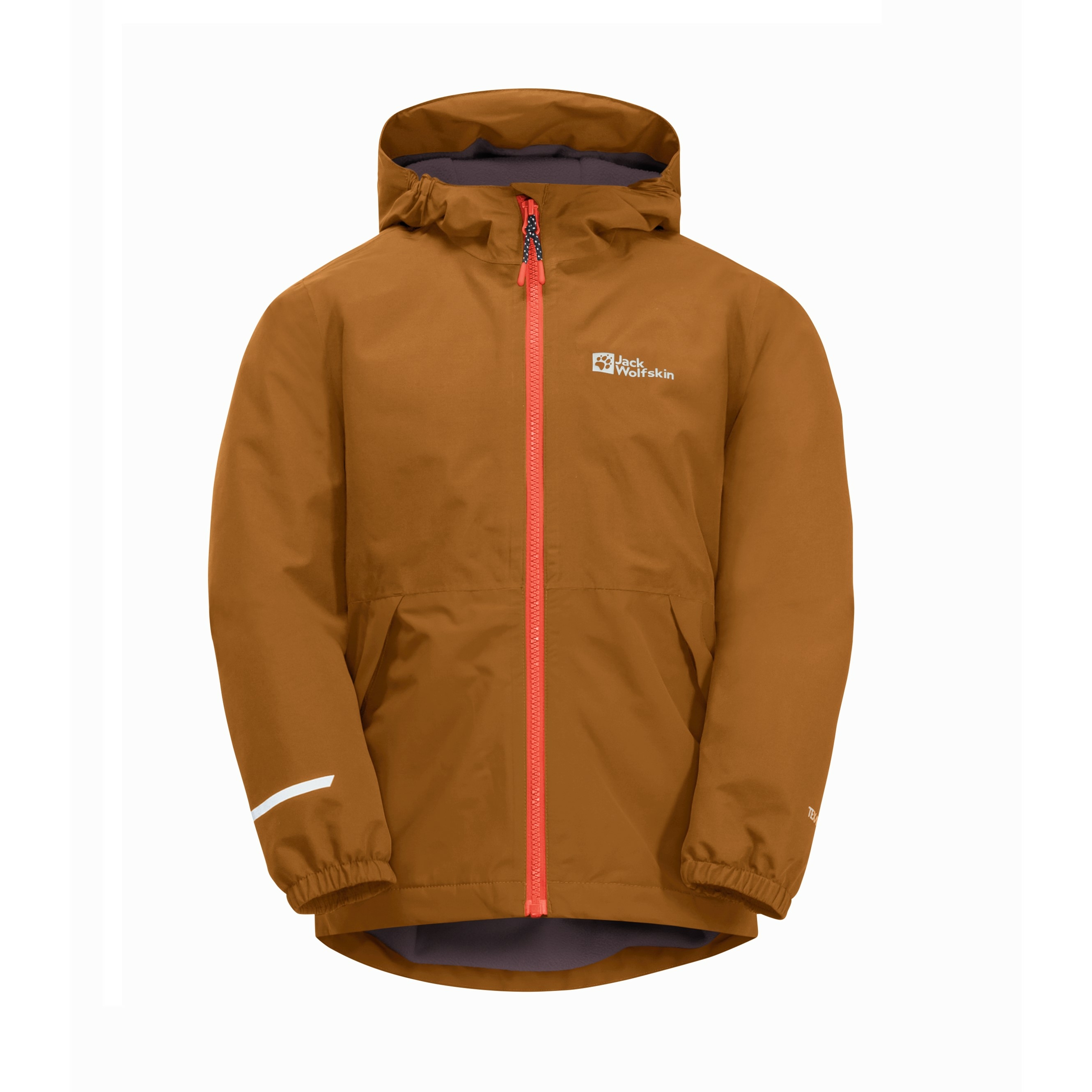 Dziecięca kurtka zimowa Jack Wolfskin SNOWY DAYS JACKET K autumn leaves - 140