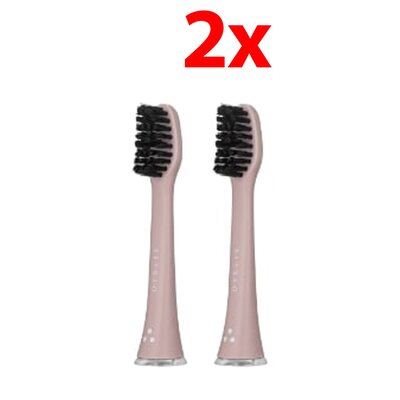 Oryginalna końcówka do szczoteczki SEYSSO Basic Color (2 szt.) Misty Rose (Docierają do trudno dostępnych miejsc)