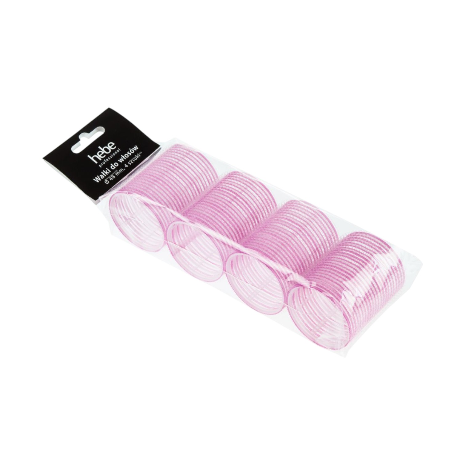 Hebe Professional Hair Rollers wałki do włosów na rzepy o średnicy 48 mm, 4 szt./1 opak.