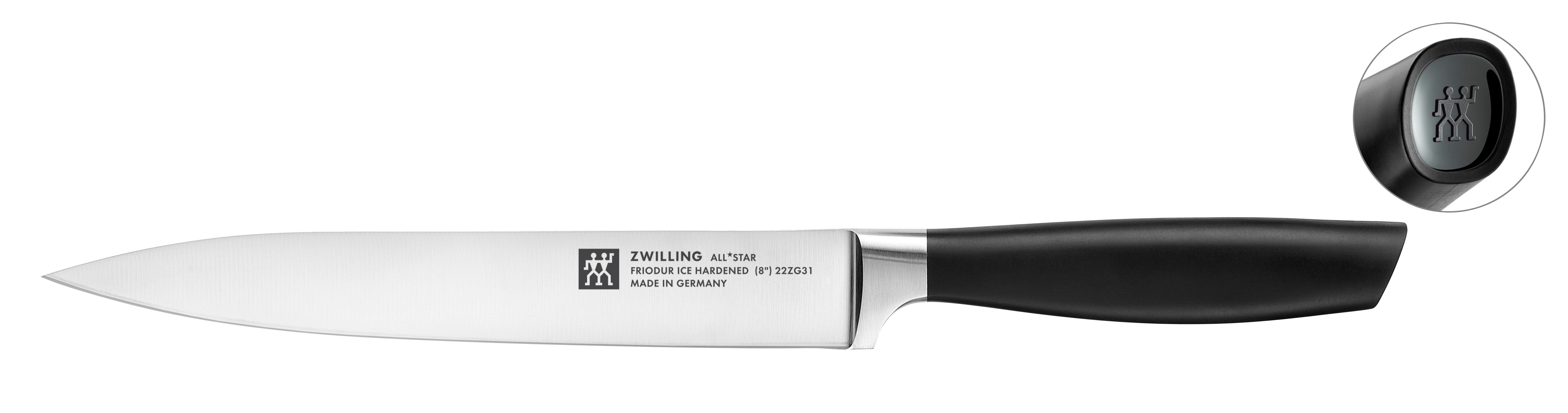 Zwilling - Nóż do wędlin 20 cm All Star Czarny